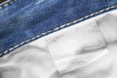 空白衣服标签