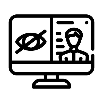 缺少视频线图标矢量插图