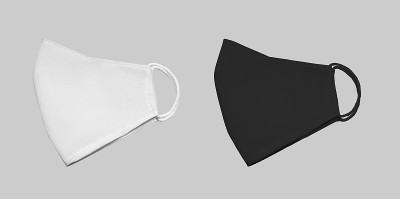 一套黑白防护面具的模型