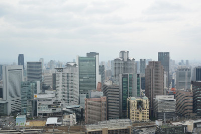 日本大阪的天际线