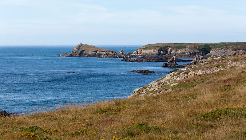 Ouessant岛的海岸线