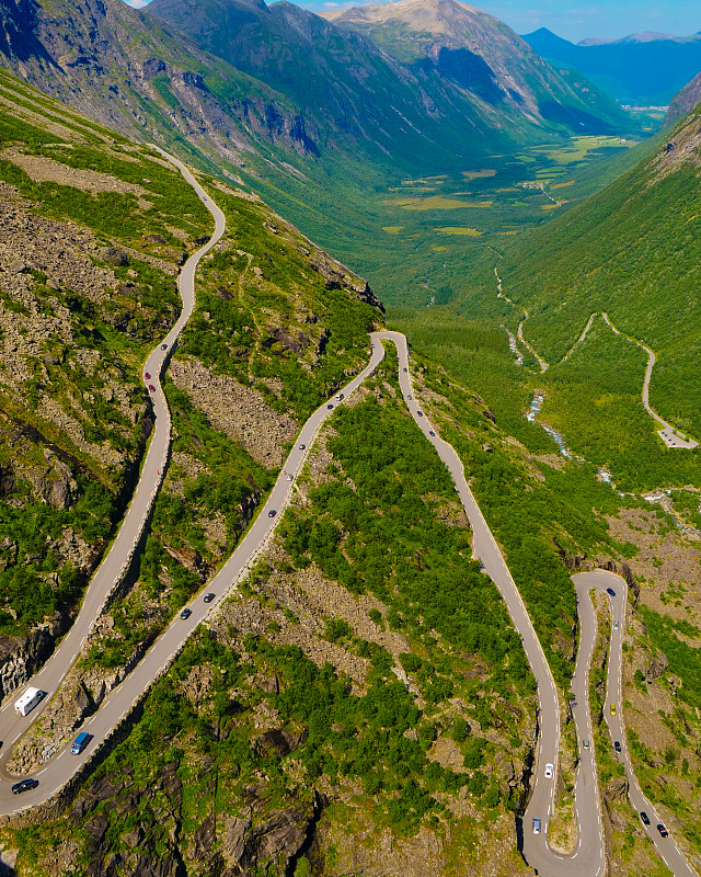 挪威的Trollstigen山路