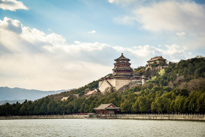 颐和园的佛寺，北京，中国