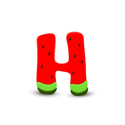 西瓜字母H