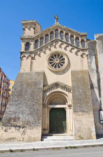 圣弗朗西斯科教堂。Manfredonia。普利亚区。意大利。