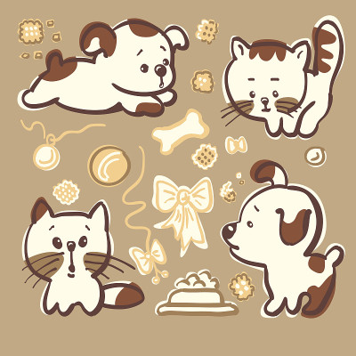 小狗和小猫