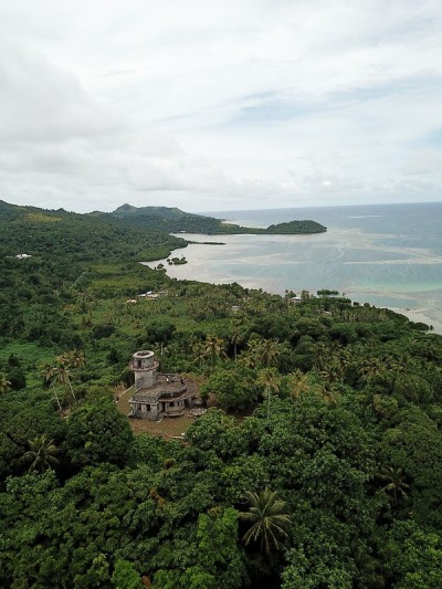 Japanese WW2 light house in Truk lagoon