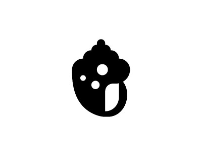 螺旋壳矢量图标。孤立的贝壳、水下动物、生物体的扁平标志