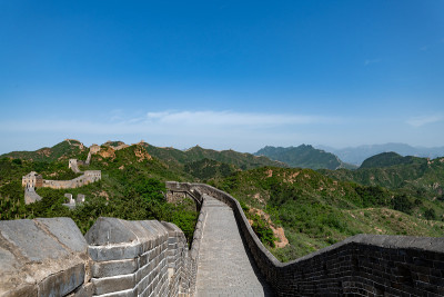 中国湖北的长城，中国的金山岭