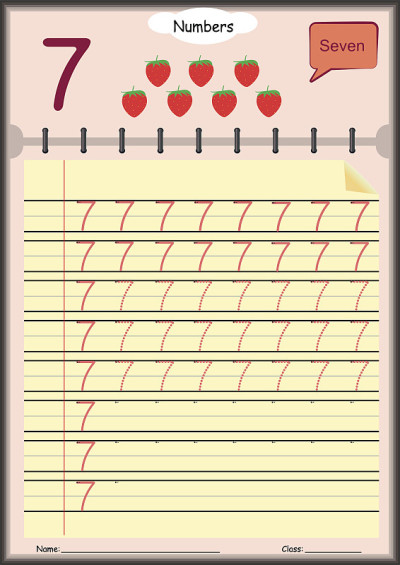 小孩子学习写数字，给孩子的家庭作业