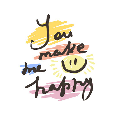 Vector hand draw lettering. Ink draw illustration 