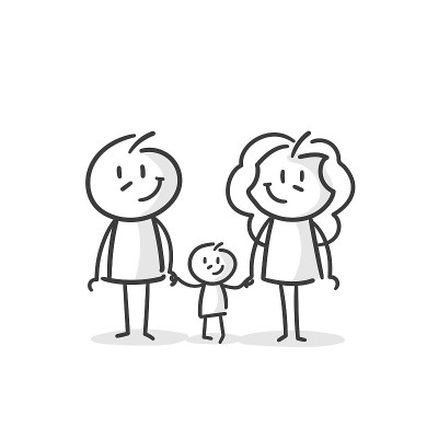 简笔画:家庭、夫妇、孩子、儿子(没有。5）