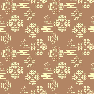 Beautiful japanese seamless  pattern