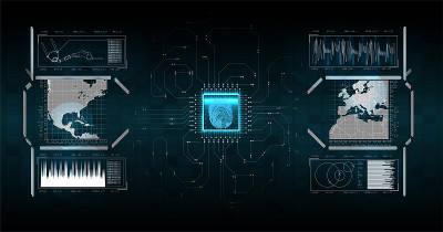 网络锁安全矢量图。概念业务矢量插图。