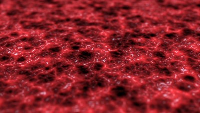 脑组织、器官表面和血管的纹理，动画3D渲染