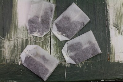 未使用的茶包