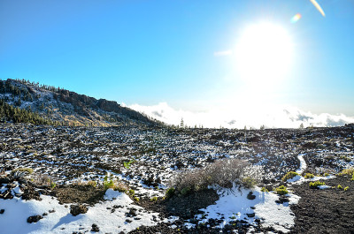 泰德火山国家公园的沙漠景观