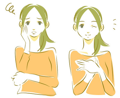 年轻女人的自然表情