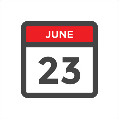 6月23日日历图标与日的月
