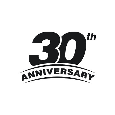 30周年庆典矢量股票插图设计模板