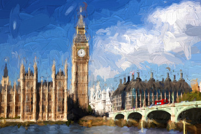 英国伦敦的大本钟，艺术风格