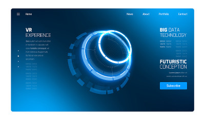 3D Futuristic Circle Element
