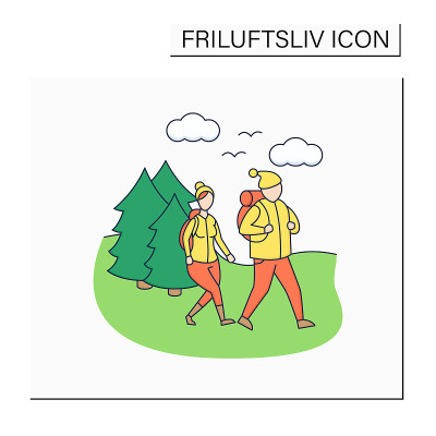 Friluftsliv彩色图标