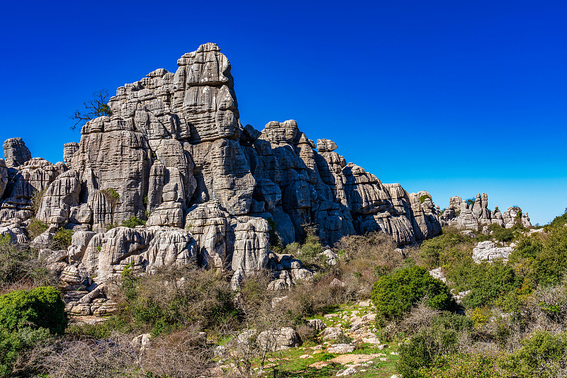 El Torcal de Antequera, Andalusia, Spain，在Antequer