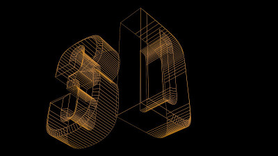3d文本渲染线框