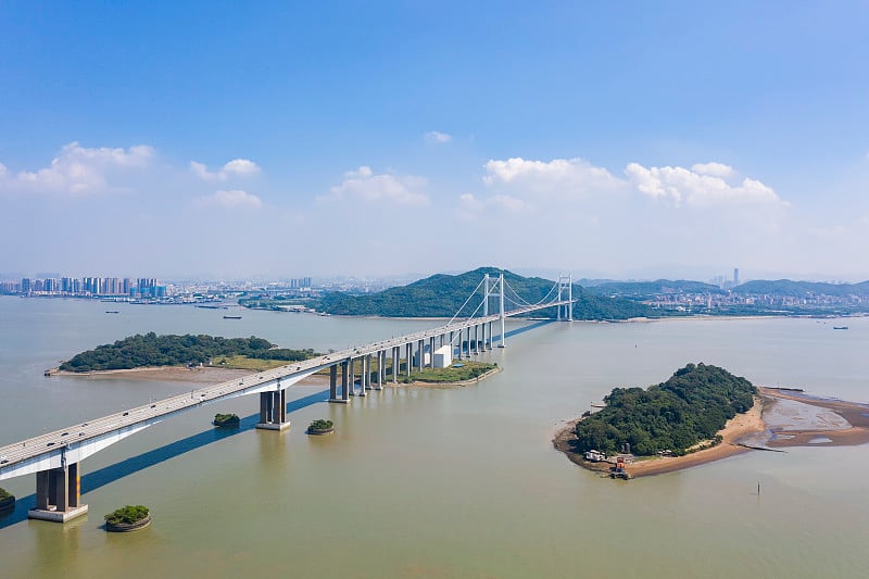 中国广东省南沙的虎门大桥风景