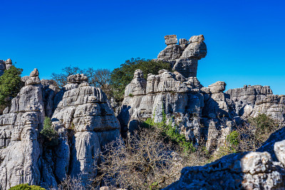 El Torcal de Antequera, Andalusia, Spain，在Antequer