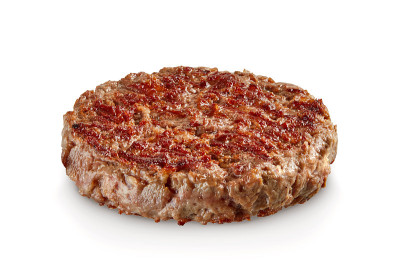 汉堡肉饼孤立在白色