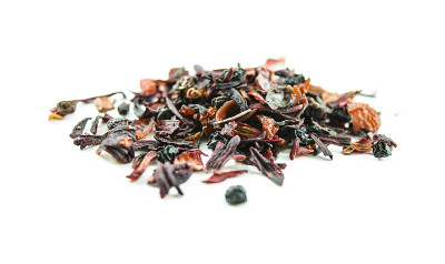 一堆干木槿茶