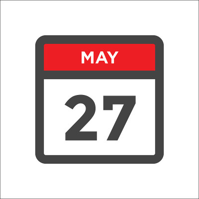 5月27日日历图标w月的哪一天