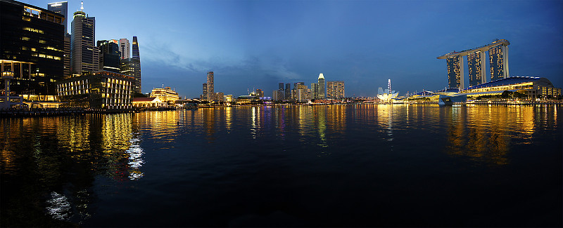 新加坡滨海湾城市景观