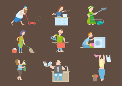 House keeping tiny people