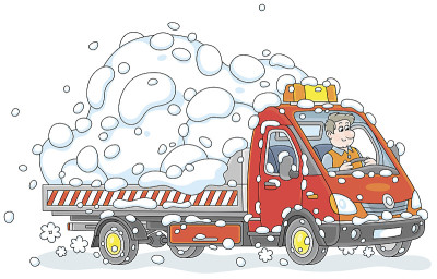 载雪的小卡车
