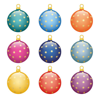 Christmas balls.