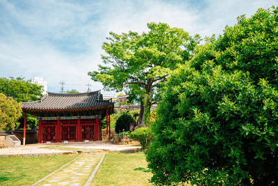 韩国丽水的韩国传统建筑