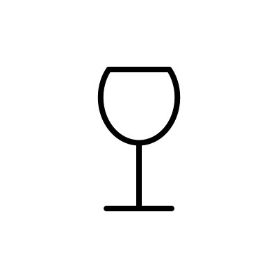 插图矢量图形的酒杯图标模板
