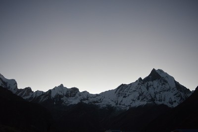 清晨的山景