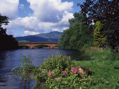 Ben Ledi和River Teith Callander Perthshire