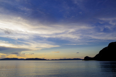 冲绳一个偏远岛屿的风景
