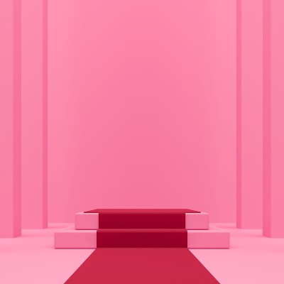 抽象的背景。模拟产品展示现场。三维渲染