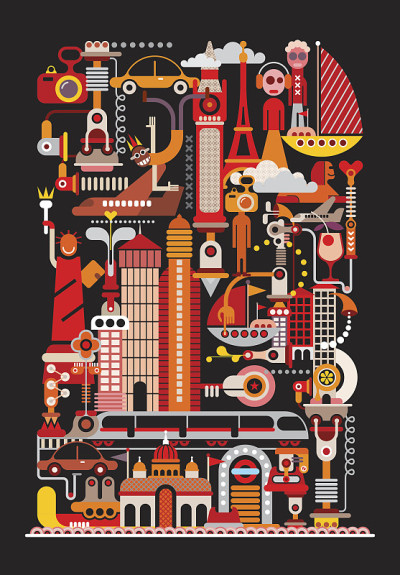 旅行的插图