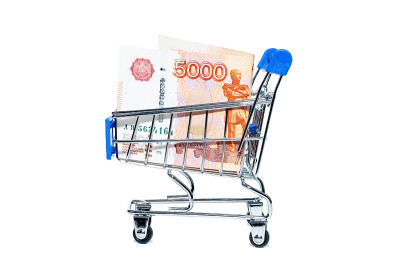 购物车里有俄罗斯卢布…