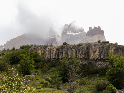 智利巴塔哥尼亚Torres Del Paine国家公园的美丽风景。