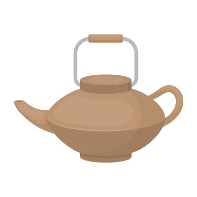 Tetsubin图标卡通风格孤立在白色背景。寿司符号股票矢量插图。