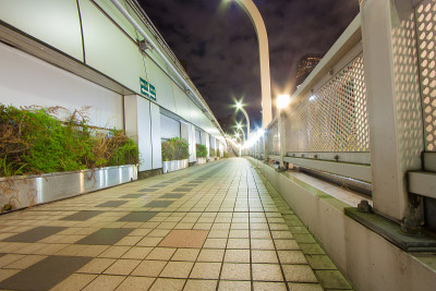 东京的城市灯光