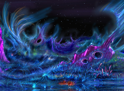 异族风景的梦幻幻想画